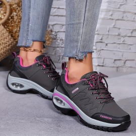 Lightweight Striped All-Season Womens Hiking Shoes - Non-Slip Sole, Air Cushion, Comfortable Fit for Outdoor Adventures - Plain Toe, Breathable, Durable, and Perfect for Spring Exploration Lightweight Striped All-Season Womens Hiking Shoes - Non-Slip Sole, Air Cushion, Comfortable Fit for Outdoor Adventures - Plain Toe, Breathable, Durable, and Perfect for Spring Exploration