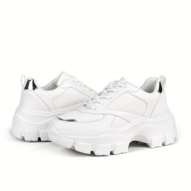Women's Chunky Platform Sneakers, Lace-Up Casual Fashion Walking Sport Shoes Women's Chunky Platform Sneakers, Lace-Up Casual Fashion Walking Sport Shoes