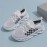 Womens Houndstooth Low Top Sports Shoes - Breathable, Comfy, Lace-Up, Fabric Inner, EVA Sole - All-Season, Outdoor Walking, Running, Fashion Sneakers