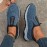 Women's Letter Pattern Fashion Slip-on Walking Shoes, Non-slip Lightweight Outdoor Athletic Sneakers