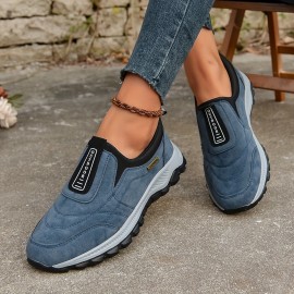 Women's Letter Pattern Fashion Slip-on Walking Shoes, Non-slip Lightweight Outdoor Athletic Sneakers Women's Letter Pattern Fashion Slip-on Walking Shoes, Non-slip Lightweight Outdoor Athletic Sneakers