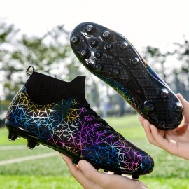 Unisex Soccer Cleats For Men & Women, Training Football Shoes With AG/TF Mixed Studs For Grass And Turf, Summer Breathable Athletic Footwear Unisex Soccer Cleats For Men & Women, Training Football Shoes With AG/TF Mixed Studs For Grass And Turf, Summer Breathable Athletic Footwear