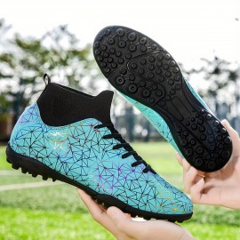 Unisex Soccer Cleats For Men & Women, Training Football Shoes With AG/TF Mixed Studs For Grass And Turf, Summer Breathable Athletic Footwear Unisex Soccer Cleats For Men & Women, Training Football Shoes With AG/TF Mixed Studs For Grass And Turf, Summer Breathable Athletic Footwear