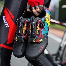 Mens High-Performance Cycling Shoes - Breathable, Lightweight, SPD Cleat Compatible, TPU Sole, PU Upper, EVA Insole, Ideal for Mountain Bike Racing, Outdoor Training, All-Season Use Mens High-Performance Cycling Shoes - Breathable, Lightweight, SPD Cleat Compatible, TPU Sole, PU Upper, EVA Insole, Ideal for Mountain Bike Racing, Outdoor Training, All-Season Use