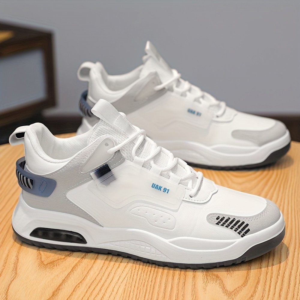 Men's Trendy Sneakers, Comfy Non Slip Lace Up Soft Sole Shoes For Men's Outdoor Activities Men's Trendy Sneakers, Comfy Non Slip Lace Up Soft Sole Shoes For Men's Outdoor Activities