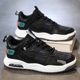 Men's Trendy Sneakers, Comfy Non Slip Lace Up Soft Sole Shoes For Men's Outdoor Activities Men's Trendy Sneakers, Comfy Non Slip Lace Up Soft Sole Shoes For Men's Outdoor Activities