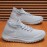 Solid Breathable Sock Shoes With Adjustable Lace - Men's Durable Non Slip Sneakers - Spring Summer Comfy Outdoor Jogging Walking Camping