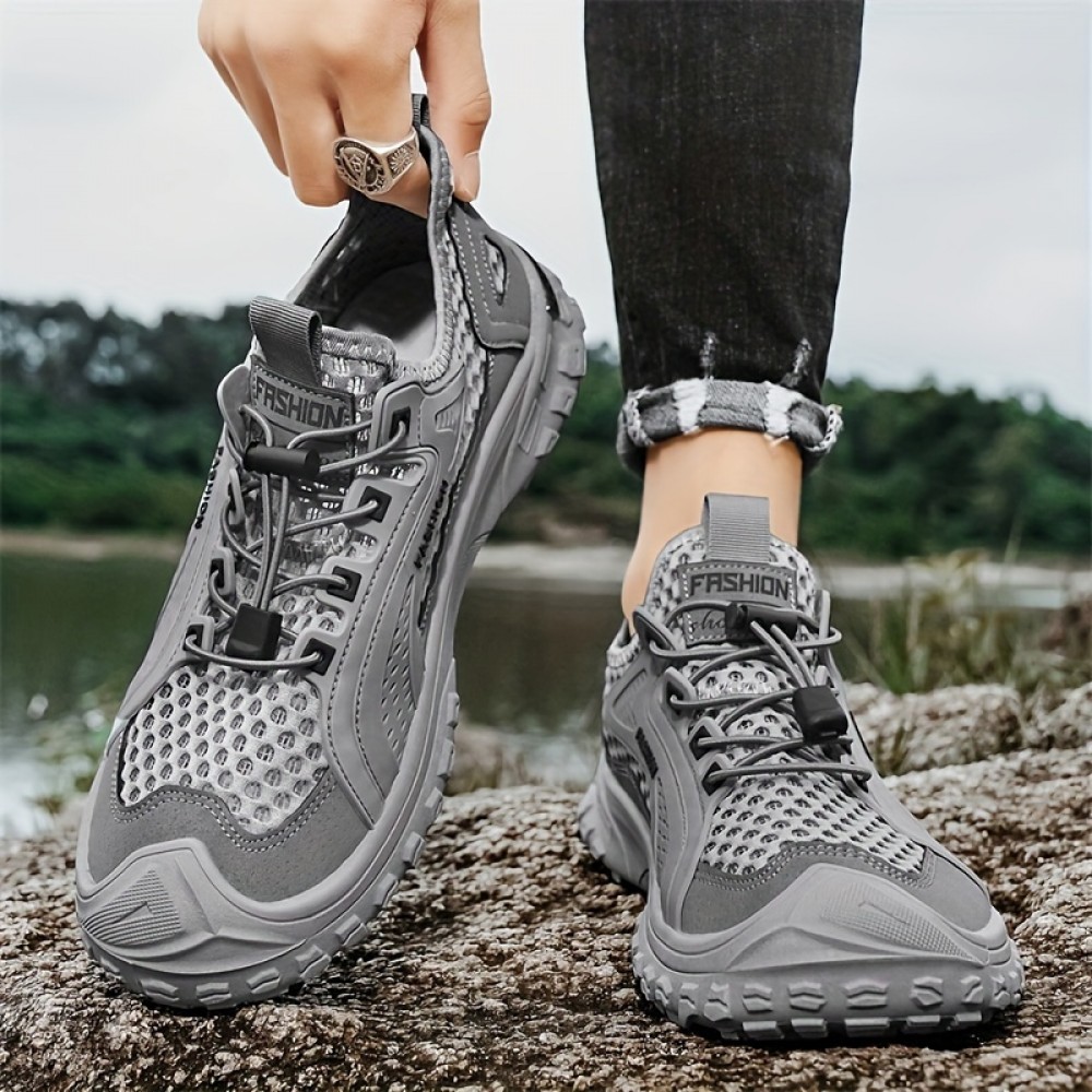 Men's Summer Quick Drying Breathable Wading Shoes, Non Slip Comfy Walking Shoes, Outdoor Hiking Camping Men's Summer Quick Drying Breathable Wading Shoes, Non Slip Comfy Walking Shoes, Outdoor Hiking Camping