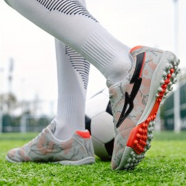Men's Trendy Color Block Low Top TF Soccer Shoes, Durable Non Slip Football Shoes For Outdoor Training Competition Men's Trendy Color Block Low Top TF Soccer Shoes, Durable Non Slip Football Shoes For Outdoor Training Competition