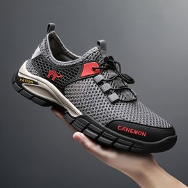 Men's Summer Slip On Walking Shoes With Adjustable Buckle, Non Slip Breathable Comfy Sneakers For Outdoor Park Workout Climbing Creek Wading Men's Summer Slip On Walking Shoes With Adjustable Buckle, Non Slip Breathable Comfy Sneakers For Outdoor Park Workout Climbing Creek Wading