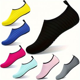 Womens Super-Breathable, Ultra-Fast Drying Striped Wading Shoes - Feather-Light Anti-Skid Water Shoes for Fun Summer Beach Adventures Womens Super-Breathable, Ultra-Fast Drying Striped Wading Shoes - Feather-Light Anti-Skid Water Shoes for Fun Summer Beach Adventures