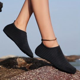 Water Sport Shoes for Women - Breathable, Lightweight, Fabric Upper, EVA Insole, TPR Sole, Stripe Pattern, Perfect for Swimming, Surfing, Boating, Fishing, Beach and Creek Activities