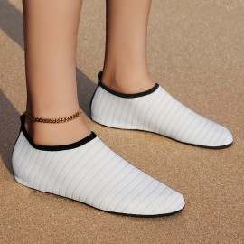 Water Sport Shoes for Women - Breathable, Lightweight, Fabric Upper, EVA Insole, TPR Sole, Stripe Pattern, Perfect for Swimming, Surfing, Boating, Fishing, Beach and Creek Activities