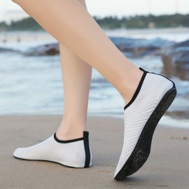 Women's Water Shoes, Quick Drying Sporty Barefoot Beach Slip-on Aqua Shoes, For Outdoor Swimming Surfing Diving Women's Water Shoes, Quick Drying Sporty Barefoot Beach Slip-on Aqua Shoes, For Outdoor Swimming Surfing Diving