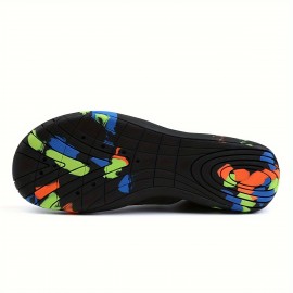 Unisex Beach Sock Shoes, Quick-Dry Water Swim Shoes, Anti-Slip Soft Sole, For Diving Snorkeling Surfing Sea Wading, Random Sole Pattern, Mesh Fabric Unisex Beach Sock Shoes, Quick-Dry Water Swim Shoes, Anti-Slip Soft Sole, For Diving Snorkeling Surfing Sea Wading, Random Sole Pattern, Mesh Fabric
