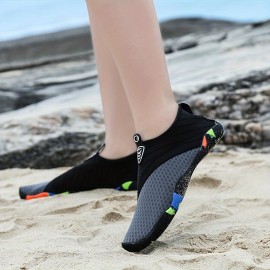 Unisex Beach Sock Shoes, Quick-Dry Water Swim Shoes, Anti-Slip Soft Sole, For Diving Snorkeling Surfing Sea Wading, Random Sole Pattern, Mesh Fabric Unisex Beach Sock Shoes, Quick-Dry Water Swim Shoes, Anti-Slip Soft Sole, For Diving Snorkeling Surfing Sea Wading, Random Sole Pattern, Mesh Fabric