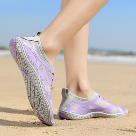 Quick Drying Slip On Wading Shoes, Barefoot Beach Lightweight Anti Slip Creek Shoes For Swimming Diving, Women's Active Footwear