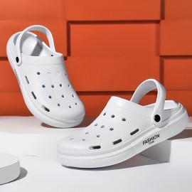 Mens Stylish Ventilated Clogs Slippers - Bold Solid Hue, Super Comfortable, Anti-Slip EVA - Perfect for Indoor & Outdoor Adventures Mens Stylish Ventilated Clogs Slippers - Bold Solid Hue, Super Comfortable, Anti-Slip EVA - Perfect for Indoor & Outdoor Adventures