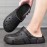 Mens Solid Colour Hollow Out Clogs Slippers - Ultra-Comfortable Non-Slip EVA Slippers with Anti-Slip Grip - Durable & Lightweight for Indoor/Outdoor Adventures