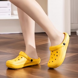 Unisex Fashionable Hollow Out EVA Clogs - Solid Colored, Ultra-Comfortable, Non-Slip, Durable Slippers for Men & Women - Perfect for Indoor Luxury & Outdoor Adventures Unisex Fashionable Hollow Out EVA Clogs - Solid Colored, Ultra-Comfortable, Non-Slip, Durable Slippers for Men & Women - Perfect for Indoor Luxury & Outdoor Adventures