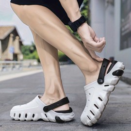 Mens Comfy Solid Color Chunky EVA Clogs - Soft, Non Slip, Durable, Breathable, Lightweight, Casual Slippers for Daily Wear - Perfect for Spring and Summer Mens Comfy Solid Color Chunky EVA Clogs - Soft, Non Slip, Durable, Breathable, Lightweight, Casual Slippers for Daily Wear - Perfect for Spring and Summer