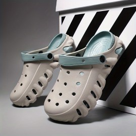 Mens Comfy Solid Color Chunky EVA Clogs - Soft, Non Slip, Durable, Breathable, Lightweight, Casual Slippers for Daily Wear - Perfect for Spring and Summer Mens Comfy Solid Color Chunky EVA Clogs - Soft, Non Slip, Durable, Breathable, Lightweight, Casual Slippers for Daily Wear - Perfect for Spring and Summer