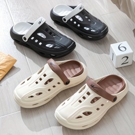 Mens Fashion Forward Hollow Out Slippers - Colour Block Style, Ultra-Comfortable, Non-Slip, Durable Outdoor Slides for TrendSETTING Gentlemen Mens Fashion Forward Hollow Out Slippers - Colour Block Style, Ultra-Comfortable, Non-Slip, Durable Outdoor Slides for TrendSETTING Gentlemen