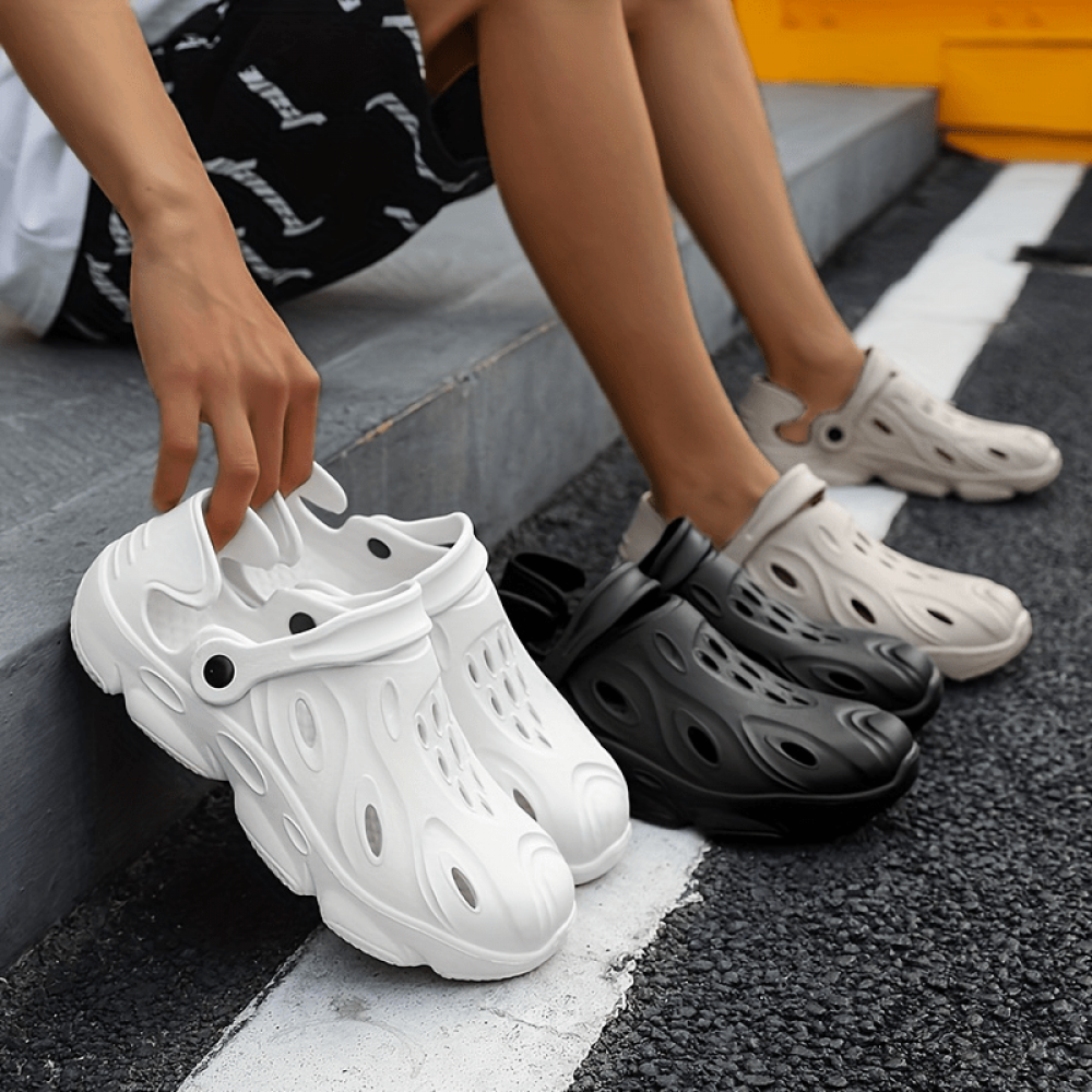 PLUS SIZE Mens Fashionable Solid Slip On Clogs - Stylish & Durable Non-Slip EVA Slippers for Comfortable Outdoor Adventures - Lightweight, Quick-Dry, Perfect for Summer PLUS SIZE Mens Fashionable Solid Slip On Clogs - Stylish & Durable Non-Slip EVA Slippers for Comfortable Outdoor Adventures - Lightweight, Quick-Dry, Perfect for Summer