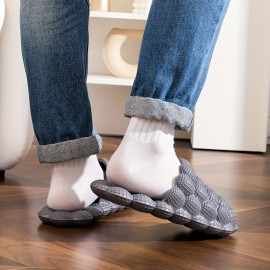 Men's Cushioned EVA Massage Slippers: Non-Slip, All-Season Comfort Clogs with Round-Toe Design Men's Cushioned EVA Massage Slippers: Non-Slip, All-Season Comfort Clogs with Round-Toe Design