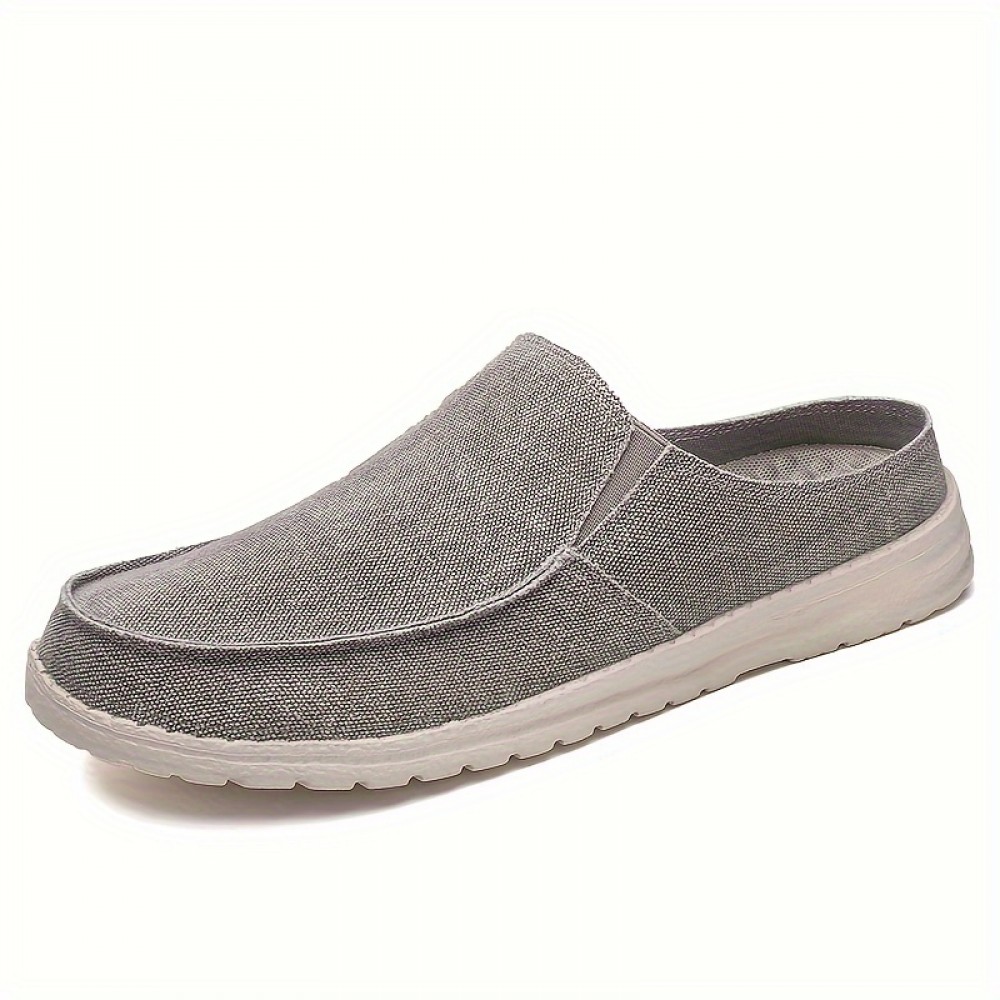 Stylish Mens Canvas Slip On Shoes - Breathable, Lightweight, Round Toe, Rubber Sole, Comfortable Fabric Insole - Perfect for Casual Outdoor Walking in Spring and Summer Stylish Mens Canvas Slip On Shoes - Breathable, Lightweight, Round Toe, Rubber Sole, Comfortable Fabric Insole - Perfect for Casual Outdoor Walking in Spring and Summer