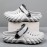 Comfortable Cloud Clogs for Men - Slip-On, Hollow Out, Non-Slip, Breathable EVA Shoes with Solid Color, No Insole, and Lightweight Design for Summer Garden Use