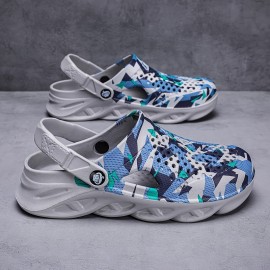 Men's Breathable Clogs - Comfort Grip, Color-Block Design, EVA Sole - Ideal for Outdoor Wear Men's Breathable Clogs - Comfort Grip, Color-Block Design, EVA Sole - Ideal for Outdoor Wear