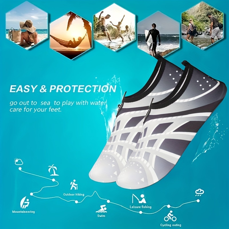 unisex quick dry water shoes anti slip soft sole diving shoes snorkeling swim beach shoes for outdoor surfing yoga stream trekking details 5