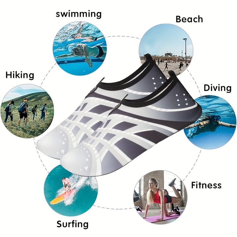 unisex quick dry water shoes anti slip soft sole diving shoes snorkeling swim beach shoes for outdoor surfing yoga stream trekking details 8
