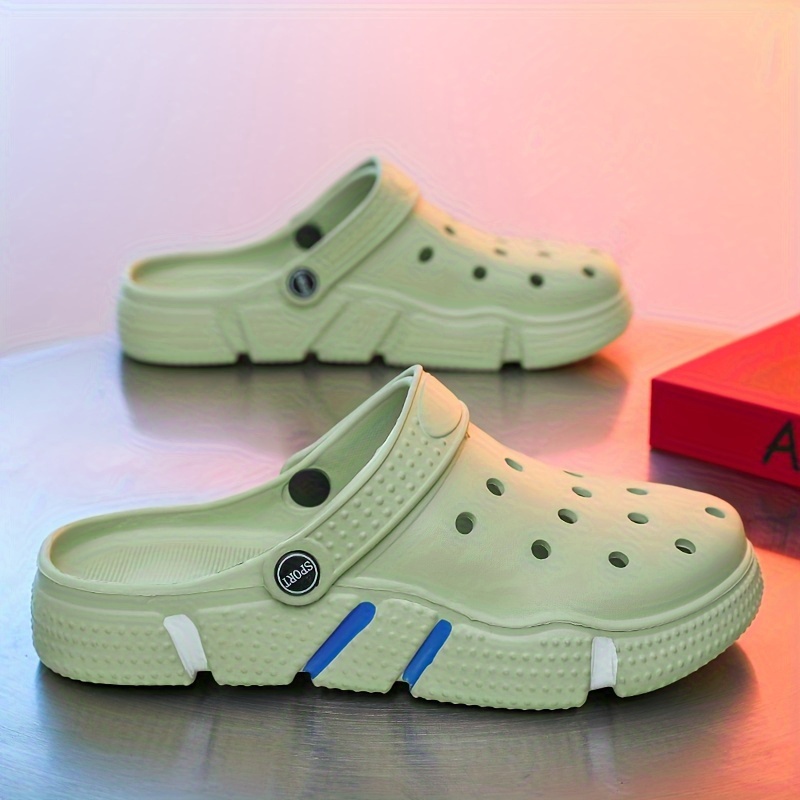 Unisex Clogs Garden Shoes Lightweight Non Slip Slides Slippers Casual Hollow Out Beach Sandals Adults Footwear Today s Best Daily Deals Temu details 11