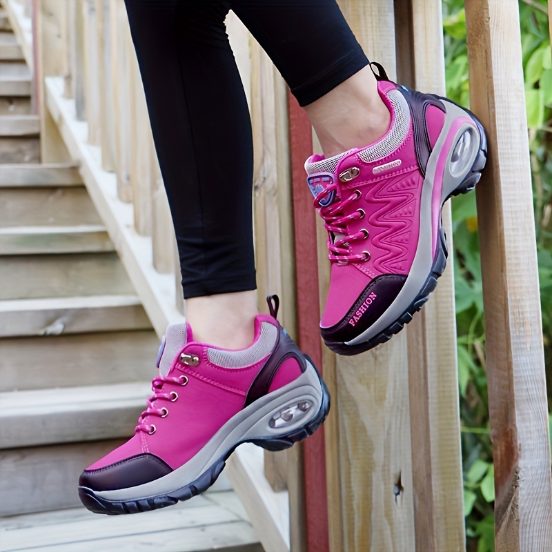 durable womens hiking shoes with non slip sole and air cushion for comfortable outdoor adventures today s best daily deals temu details 4